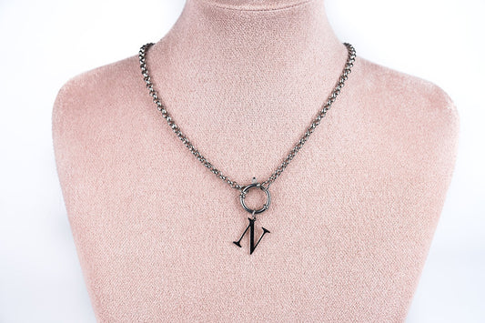 Charm Letter argenté